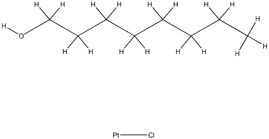 氯-辛醇络铂合物,68412-56-6,结构式
