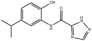 1H-1,2,4-Triazole-3-carboxamide,N-[2-hydroxy-5-(1-methylethyl)phenyl]-(9CI) 结构式