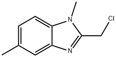 1H-Benzimidazole,2-(chloromethyl)-1,5-dimethyl-(9CI) Struktur