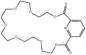CYCLO(HEXAETHYLENEGLYCOL 2,6-PYRIDINEDICARBOXYLATE) Struktur