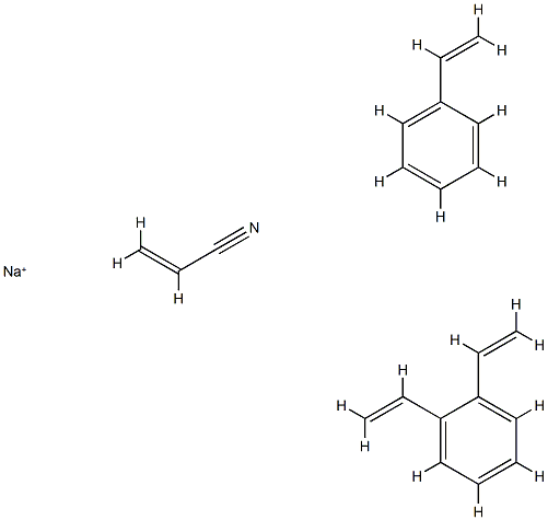 68442-39-7 sodium: 1,2-diethenylbenzene: prop-2-enenitrile: styrene