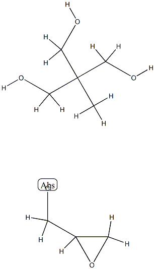 1,3-Propanediol, 2-(hydroxymethyl)-2-methyl-, polymer with (chloromethyl)oxirane 化学構造式