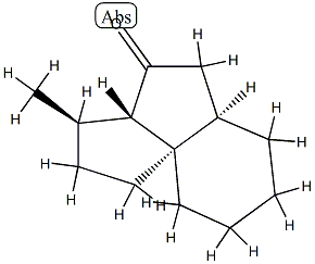 4H-Cyclopent[c]inden-4-one,decahydro-3-methyl-,(3R,3aS,5aR,9aS)-rel-(9CI) Struktur
