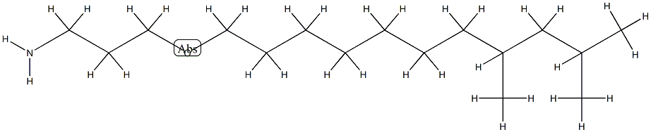 1-Propanamine, 3-(tridecyloxy)-, branched 化学構造式