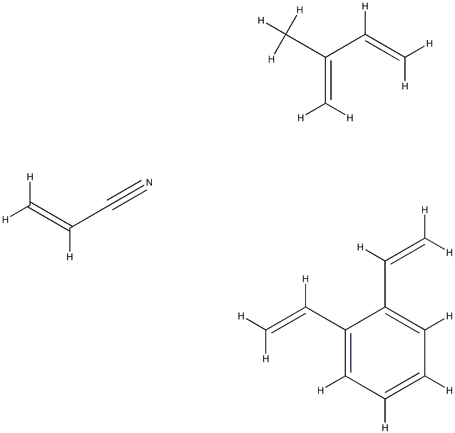 2-丙烯腈与二乙烯苯和2-甲基-1,3-丁二烯的聚合物的水解产物, 68511-52-4, 结构式