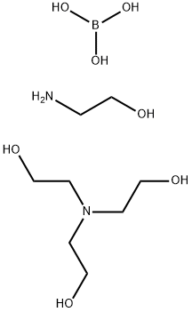 Boric acid (H3BO3), reaction products with ethanolamine and triethanolamine Structure