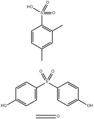 Benzenesulfonic acid, 2,4-dimethyl-, polymer with formaldehyde and 4,4'-sulfonylbis[phenol], ammonium sodium salt Struktur