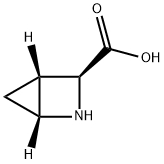(1R,4S)-2-アザビシクロ[2.1.0]ペンタン-3α-カルボン酸 化学構造式