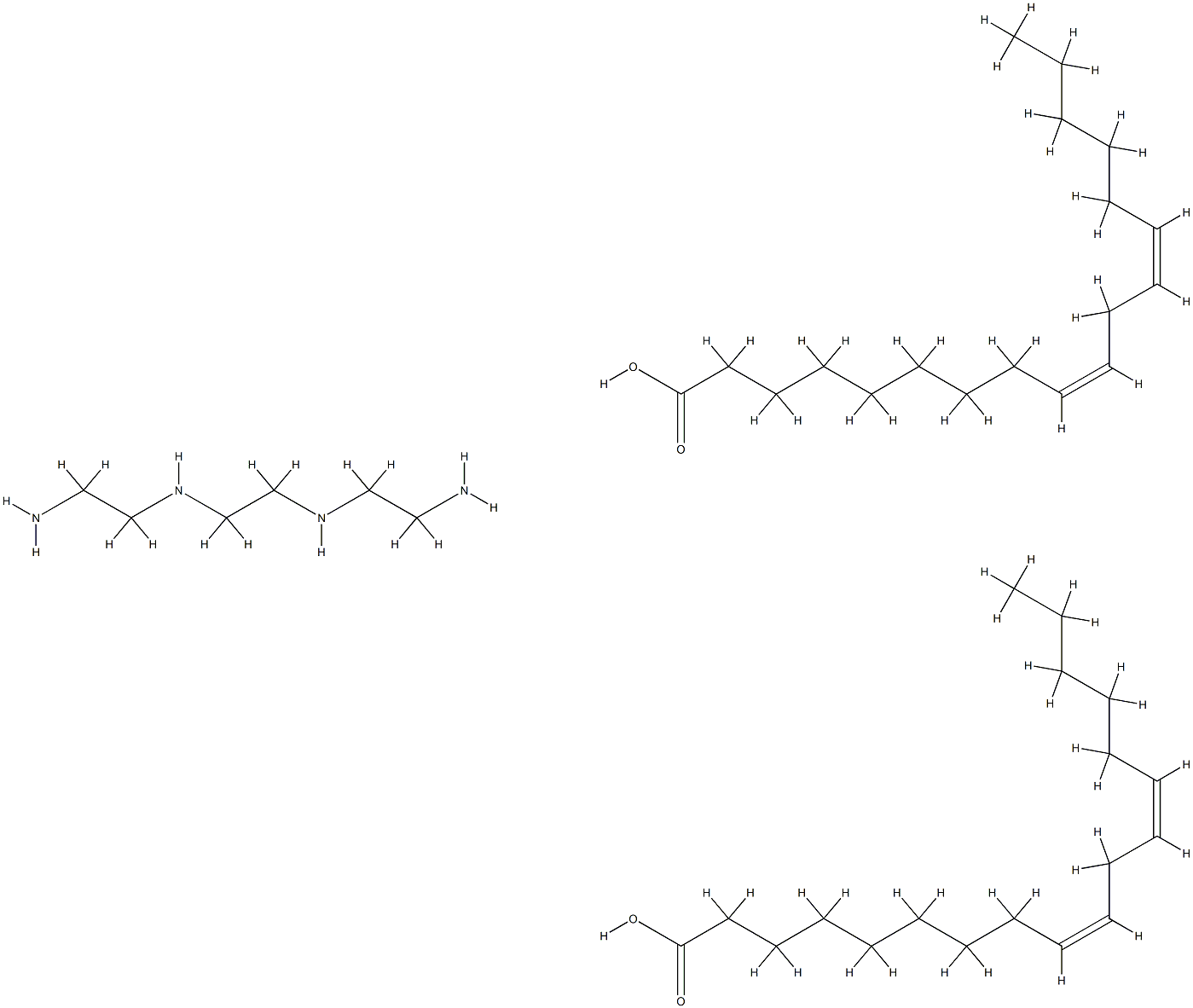 (9Z,12Z)-octadeca-9,12-dienoic acid, dimer, compound with N,N'-bis(2-aminoethyl)ethane-1,2-diamine Structure