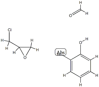 Formaldehyde, polymer with bromophenol and (chloromethyl)oxirane Struktur
