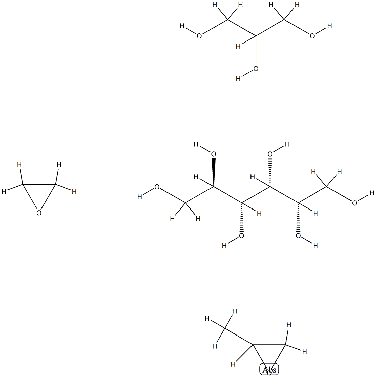 d-glucitol, polymer with methyloxirane, oxirane and1,2,3-propanetriol Structure
