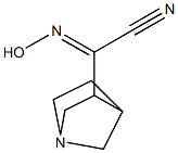 1-Azabicyclo[2.2.1]heptane-3-acetonitrile,alpha-(hydroxyimino)-(9CI) 结构式