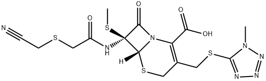 头孢美唑杂质4, 68576-47-6, 结构式