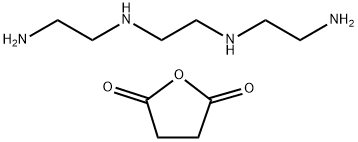 聚亚烷基衍生的二氢-2,5-呋喃二酮与单亚烷基胺生成的反应产物,68583-66-4,结构式