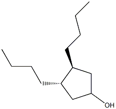 Cyclopentanol, 3,4-dibutyl-, (3R,4R)-rel- (9CI) Struktur