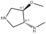 3-Pyrrolidinamine,4-methoxy-N-methyl-,(3R,4R)-rel-(9CI) Struktur