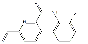 2-Pyridinecarboxamide,6-formyl-N-(2-methoxyphenyl)-(9CI) Struktur