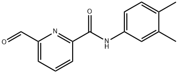 2-Pyridinecarboxamide,N-(3,4-dimethylphenyl)-6-formyl-(9CI) Struktur