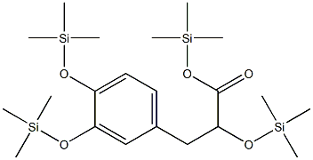 Trimethylsilyl catechollactate tris(trimethylsilyl) ether Structure
