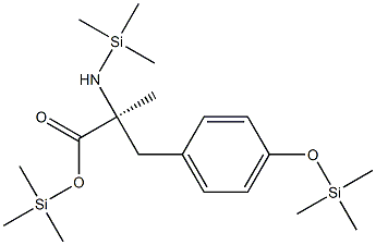 alpha-Methyltyrosine trisItrimethylsilyl) Struktur