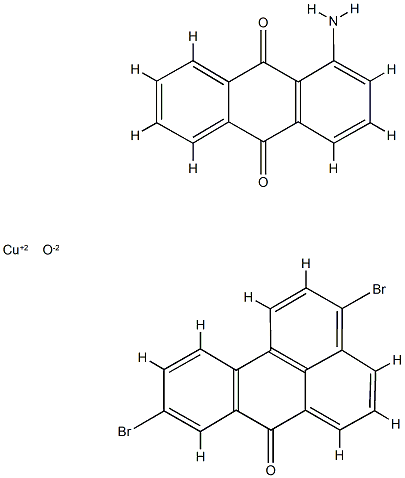 氯化-1-氨基-9,10-蒽二酮与氧化铜和3,9-二溴-7H-苯并[DE]蒽-7-酮的反应产物, 68608-72-0, 结构式