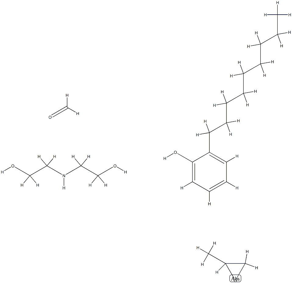 디에탄올아민과 산화프로필렌이 있는 노닐페놀반응의 포름알데히드 폴리머