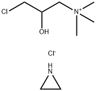1-Propanaminium, 3-chloro-2-hydroxy-N,N,N-trimethyl-, chloride, reaction products with polyethylenimine Structure