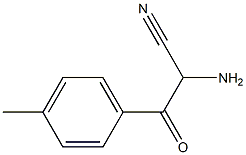 Benzenepropanenitrile,  -alpha--amino-4-methyl--bta--oxo- Struktur