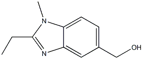 1H-Benzimidazole-5-methanol,2-ethyl-1-methyl-(9CI) 化学構造式