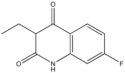 2(1H)-Quinolinone,3-ethyl-7-fluoro-4-hydroxy-(9CI) Struktur