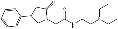 68644-48-4 1-Pyrrolidineacetamide, N-[2-(diethylamino)ethyl]-2-oxo-4-phenyl- (Related Reference)