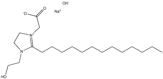 sodium 1-(carboxymethyl)-4,5-dihydro-1(or 3)-(2-hydroxyethyl)-2-tridecyl-1H-imidazolium hydroxide Structure