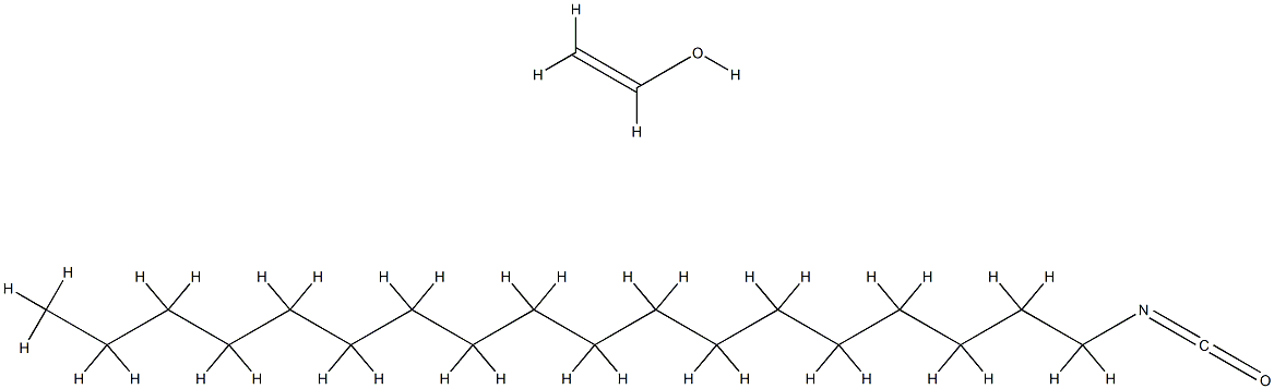 Ethenol, homopolymer, hydrolyzed, reaction products with 1-isocyanatooctadecane Struktur