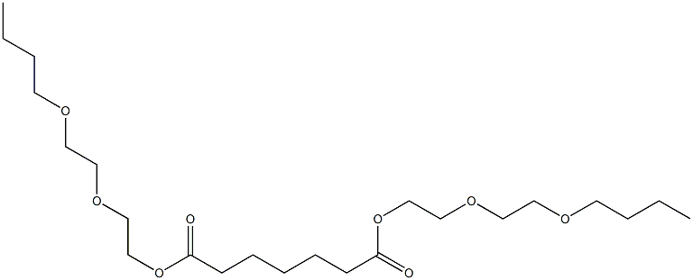 Heptanedioic acid bis[2-(2-butoxyethoxy)ethyl] ester Structure