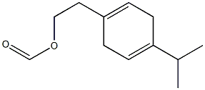 4-(isopropyl)cyclohexadiene-1-ethyl formate Struktur