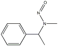 メチル(α-メチルベンジル)ニトロソアミン 化学構造式