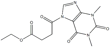 7H-Purine-7-butanoic  acid,  1,2,3,6-tetrahydro-1,3-dimethyl--gamma-,2,6-trioxo-,  ethyl  ester Struktur