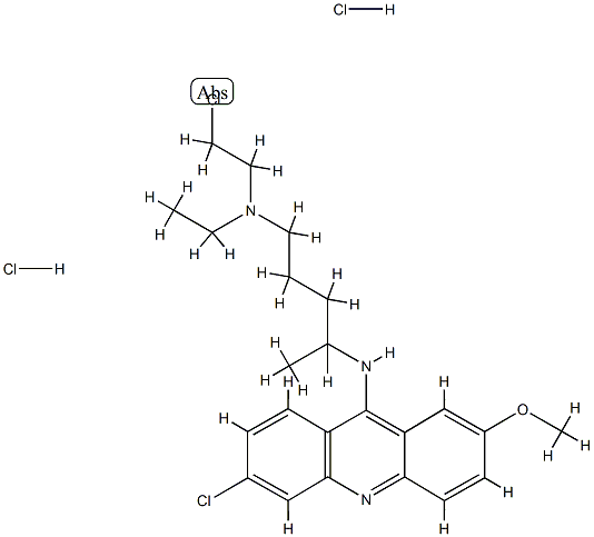 quinacrine half mustard Struktur