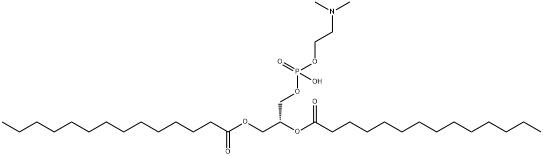 1,2-dimyristoylglycero-3-phosphatidyl-N,N-dimethylethanolamine Struktur