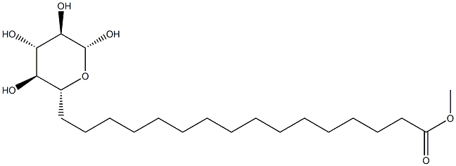β-D-Glucopyranose 6-palmitate Struktur