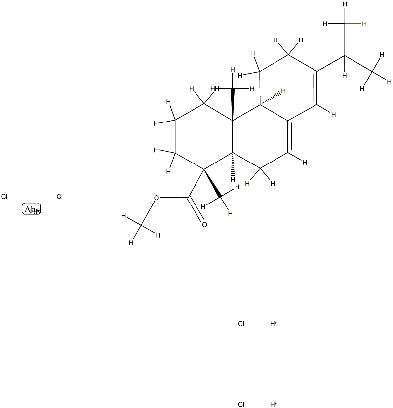 Palladate(2-), tetrachloro-, dihydrogen, (SP-4-1)-, reaction products with sulfurized methyl abietate Struktur