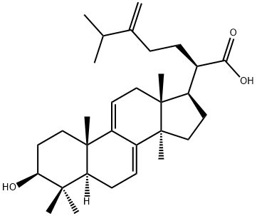 3β-ヒドロキシ-24-メチレン-5α-ラノスタ-7,9(11)-ジエン-21-酸 化学構造式