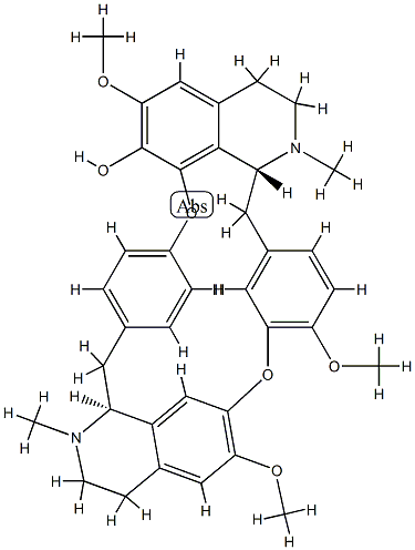 (1'α)-6,6',12'-トリメトキシ-2,2'-ジメチルツボクララン-7'-オール 化学構造式