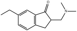 1H-Inden-1-one,2-[(dimethylamino)methyl]-6-ethyl-2,3-dihydro-(9CI) 结构式