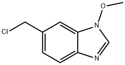 1H-Benzimidazole,6-(chloromethyl)-1-methoxy-(9CI) Struktur