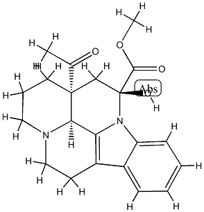 (3α,14S,16α)-14,15-Dihydro-14-hydroxy-20-oxoeburnamenine-14-carboxylic acid methyl ester Structure