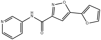 3-Isoxazolecarboxamide,5-(2-furanyl)-N-3-pyridinyl-(9CI) 结构式