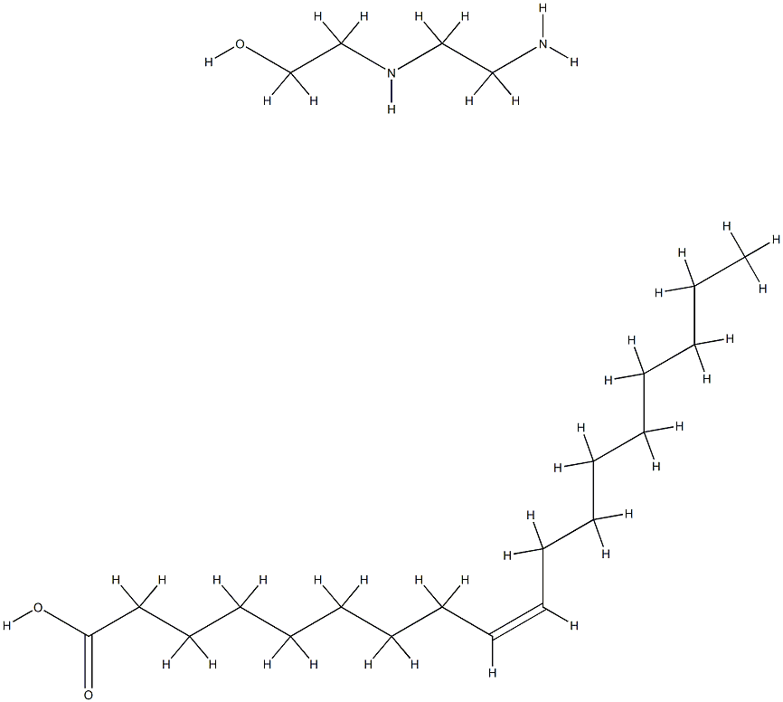 9-Octadecenoic acid (Z)-, reaction products with 2-[(2-aminoethyl)amino]ethanol  Struktur