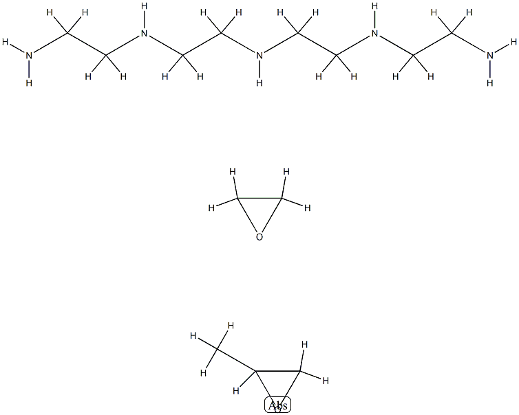 1,2-Ethanediamine, N-(2-aminoethyl)-N'-[2-[(2-aminoethyl)amino]ethyl]-, polymer with methyloxirane and oxirane Structure