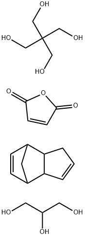 2,5-Furandione, polymer with 2,2-bis(hydroxymethyl)-1,3-propanediol, 1,2,3-propanetriol and 3a,4,7,7a-tetrahydro-4,7-methano-1H-indene 化学構造式